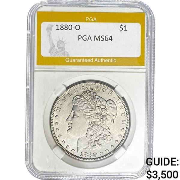 1880-O Morgan Dollar PGA MS64