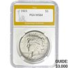 Image 1 : 1921 Peace Dollar PGA MS64