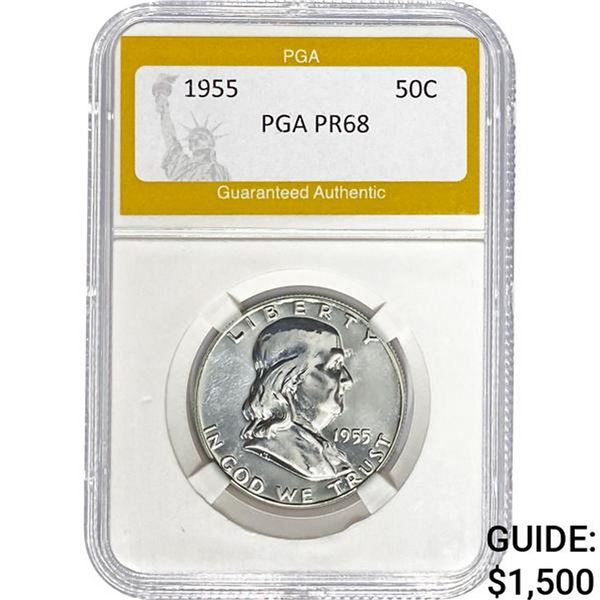 1955 Franklin Half Dollar PGA PR68