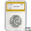 Image 1 : 1955 Franklin Half Dollar PGA PR68