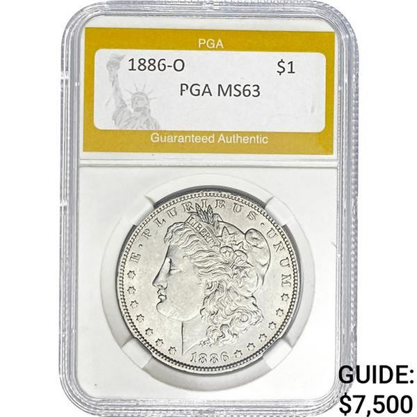 1886-O Morgan Dollar PGA MS63