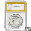 Image 1 : 1921 Peace Dollar PGA MS64