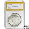Image 1 : 1934 Peace Dollar PGA MS65+