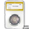 1858 Seated Liberty Half Dollar PGA MS66