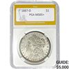 1887-O Morgan Silver Dollar PGA MS65+