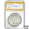 1934-D Peace Dollar PGA MS63+