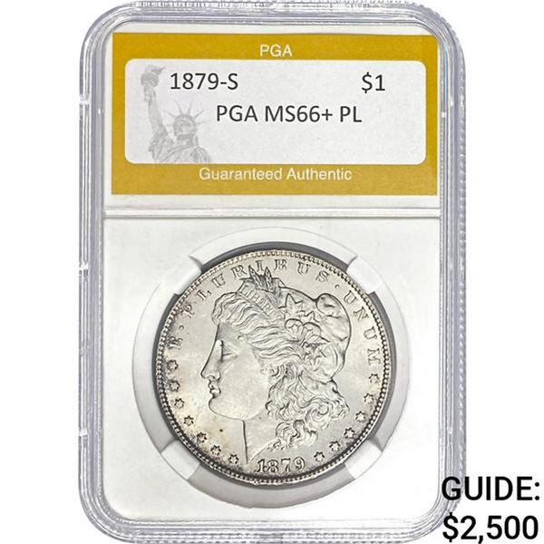 1879-S Morgan Dollar PGA MS66+ PL