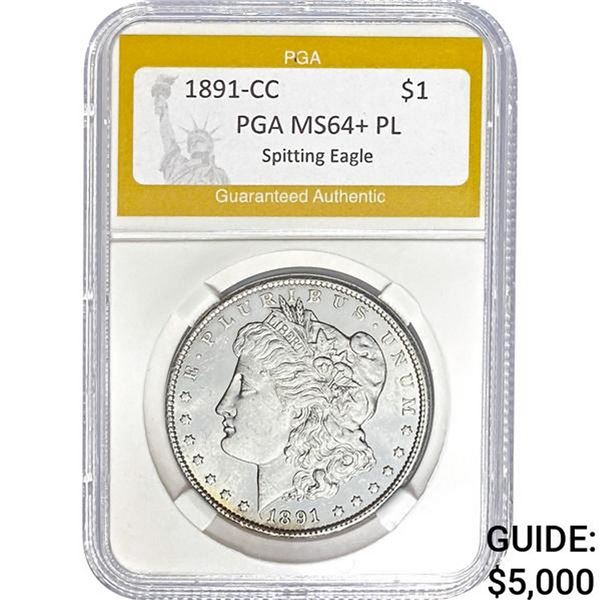 1891-CC Morgan Dollar PGA MS64+ PL
