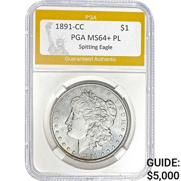 1891-CC Morgan Dollar PGA MS64+ PL