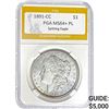 Image 1 : 1891-CC Morgan Dollar PGA MS64+ PL