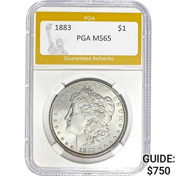 1883 Morgan Silver Dollar PGA MS65