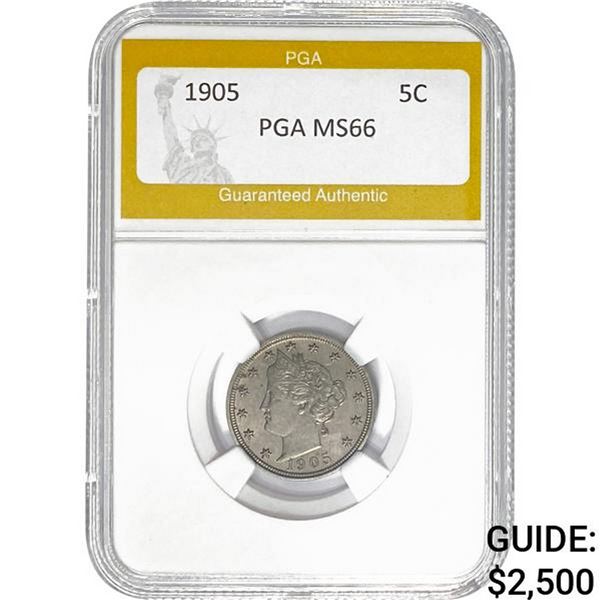 1905 Liberty Head Nickel PGA MS66