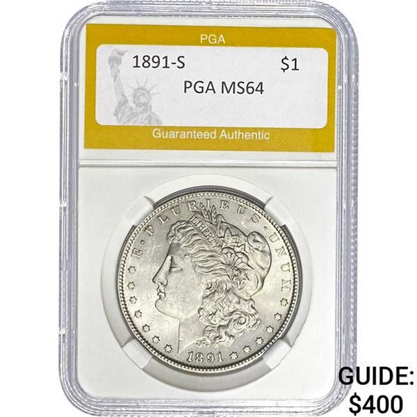 1891-S Morgan Dollar PGA MS64