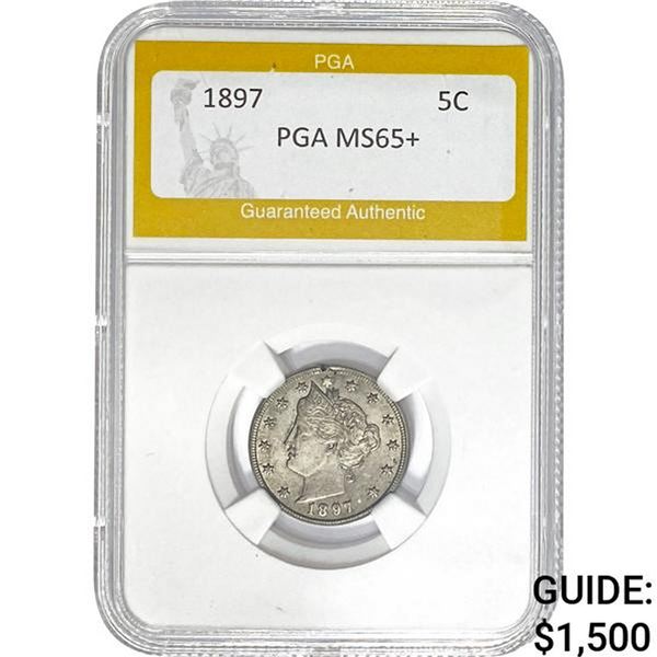 1897 Liberty Head Nickel PGA MS65+