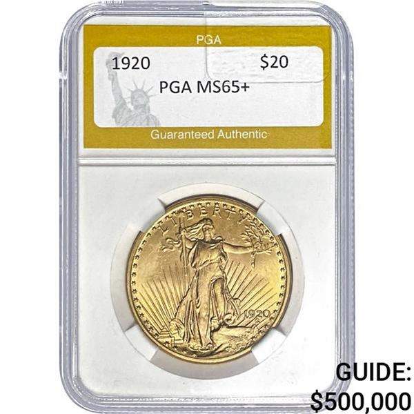 1920 $20 Saint-Gaudens PGA MS65+