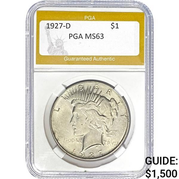 1927-D Peace Dollar PGA MS63