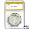 Image 1 : 1921 Peace Dollar PGA MS63