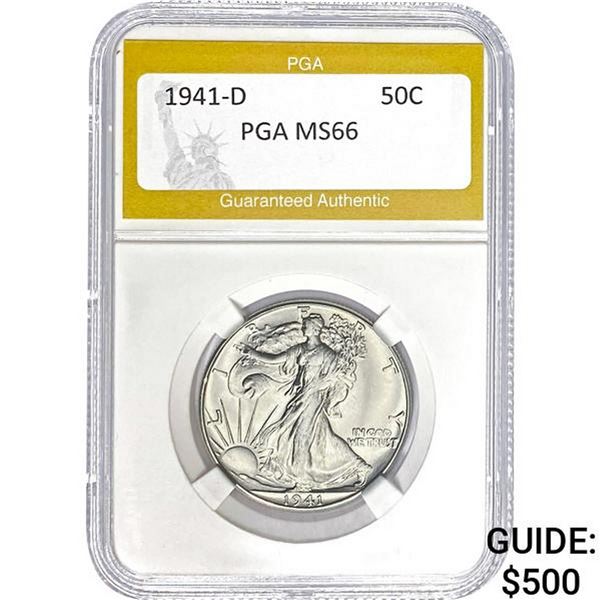 1941-D Walking Liberty Half Dollar PGA M