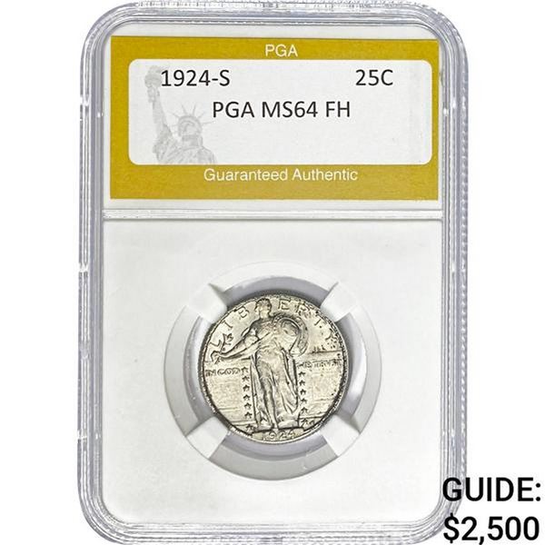1924-S Standing Liberty Quarter PGA MS64