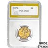 1879 $5 Liberty Head Half Eagle PGA MS66
