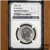 Image 1 : 1858 Seat Lib. 50C Shipwreck SS Republic w/ Box NGC