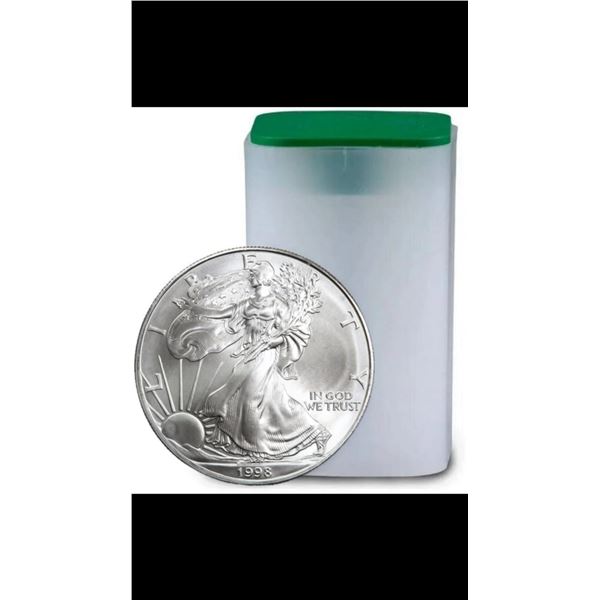 [20] 1998 American Silver Eagle Roll GEM BU