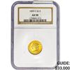 Image 1 : 1839-C $2.50 Gold Quarter Eagle NGC AU58