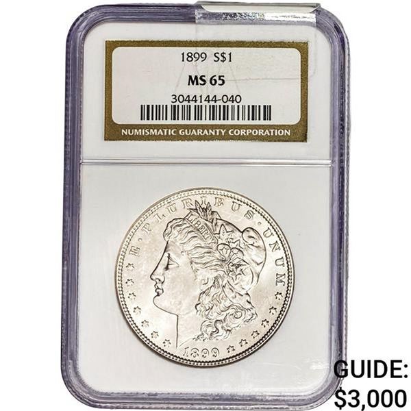 1899 Morgan Silver Dollar NGC MS65