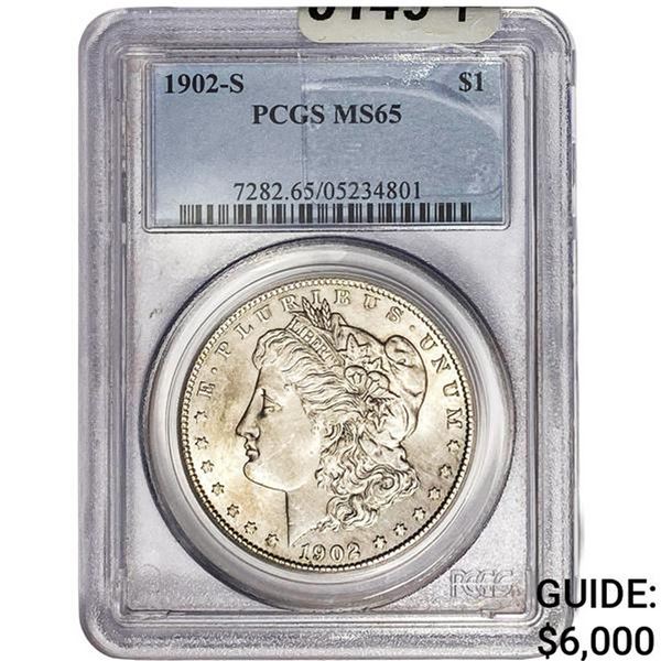1902-S Morgan Silver Dollar PCGS MS65