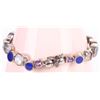 Image 3 : MULTI-GEMSTONE STERLING SILVER LADIES BRACELET