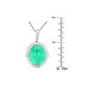 Image 5 : 22.32CT EMERALD & 0.74CTW DIA PLATINUM NECKLACE