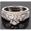 Image 2 : 14K WHITE GOLD DIAMOND NEIL LANE BAND SET W/ APR