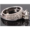 Image 3 : 14K WHITE GOLD DIAMOND NEIL LANE BAND SET W/ APR