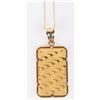 Image 2 : .999 FINE GOLD 10 GRAM BAR 10K GOLD NECKLACE