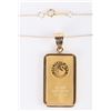 Image 3 : .999 FINE GOLD 10 GRAM BAR 10K GOLD NECKLACE