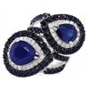 Image 2 : 9.50CTW BLUE SAPPHIRE & 0.60CTW DIA 14K GOLD RING