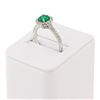 Image 3 : 0.82CT EMERALD & 0.63CTW DIA 14K WHITE GOLD RING