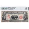 Image 1 : 1901 $10 FR#117 "BISON" VERNON/MCCLURE PMG 15