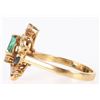 Image 2 : 18K YELLOW GOLD MULTI-GEMSTONE LADIES RING