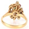 Image 3 : 18K YELLOW GOLD MULTI-GEMSTONE LADIES RING