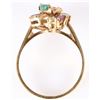 Image 4 : 18K YELLOW GOLD MULTI-GEMSTONE LADIES RING
