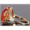 Image 2 : 14K YELLOW GOLD AMBER LADIES RING