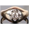Image 1 : 14K YELLOW GOLD CLUSTER DIAMOND LADIES RING