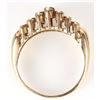 Image 3 : GRADUATED DIAMOND 14K YELLOW GOLD LADIES RING