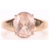 Image 1 : 14K ROSE GOLD ROSE QUARTZ LADIES RING
