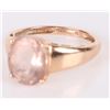 Image 3 : 14K ROSE GOLD ROSE QUARTZ LADIES RING