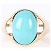 Image 1 : SLEEPING BEAUTY TURQUOISE 14K YELLOW GOLD RING