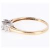 Image 2 : 0.24 CTW. DIAMOND 10 KT. YLW GOLD RING