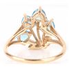 Image 3 : 10K YELLOW GOLD  BLUE TOPAZ HEART RING
