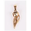 Image 1 : 14K YELLOW GOLD TULIP PENDANT